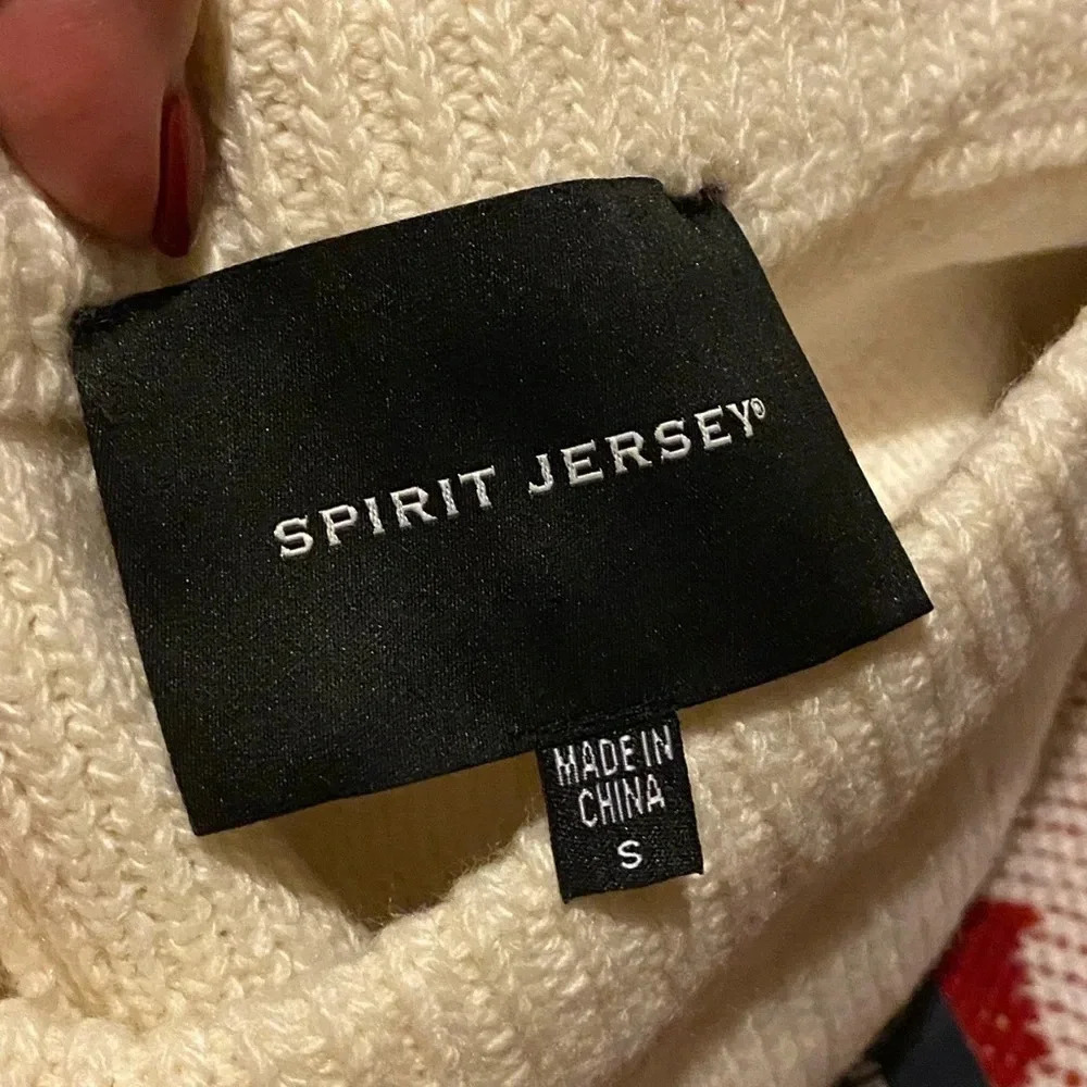SPIRIT JERSEY NEW YORK CITY KNIT SWEATER SHORT SMALL - Picture 6 of 6